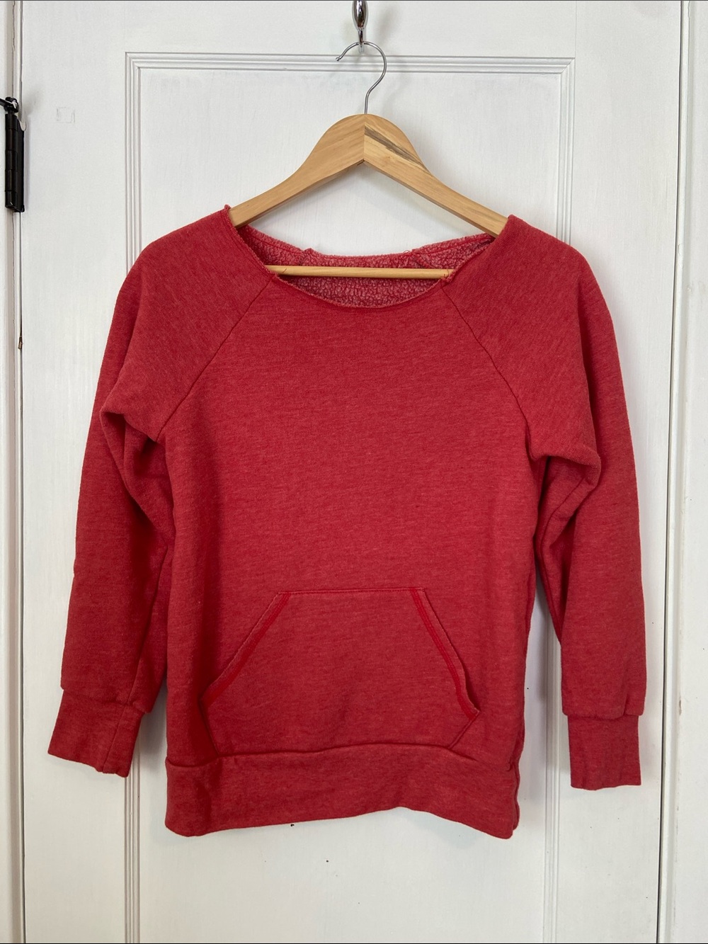 Royal Apparel red wide neck swearshirt - unisex size Small